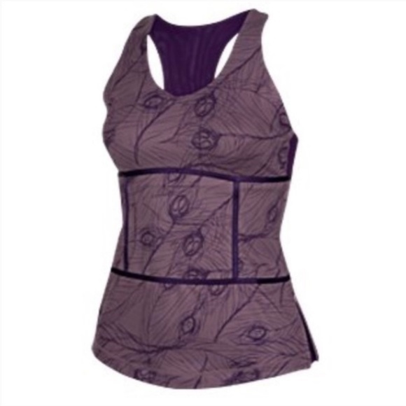 Rare Sirsa tank feather print purple - Picture 4 of 8